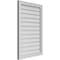 Ekena Millwork Vertical Surface Mount PVC Gable Vnt: Non-Functional, w/2"W x 1-1/2"H, Brickmould Frame, 24"W x 36"H GVPVE24X3602SN - alternate 5